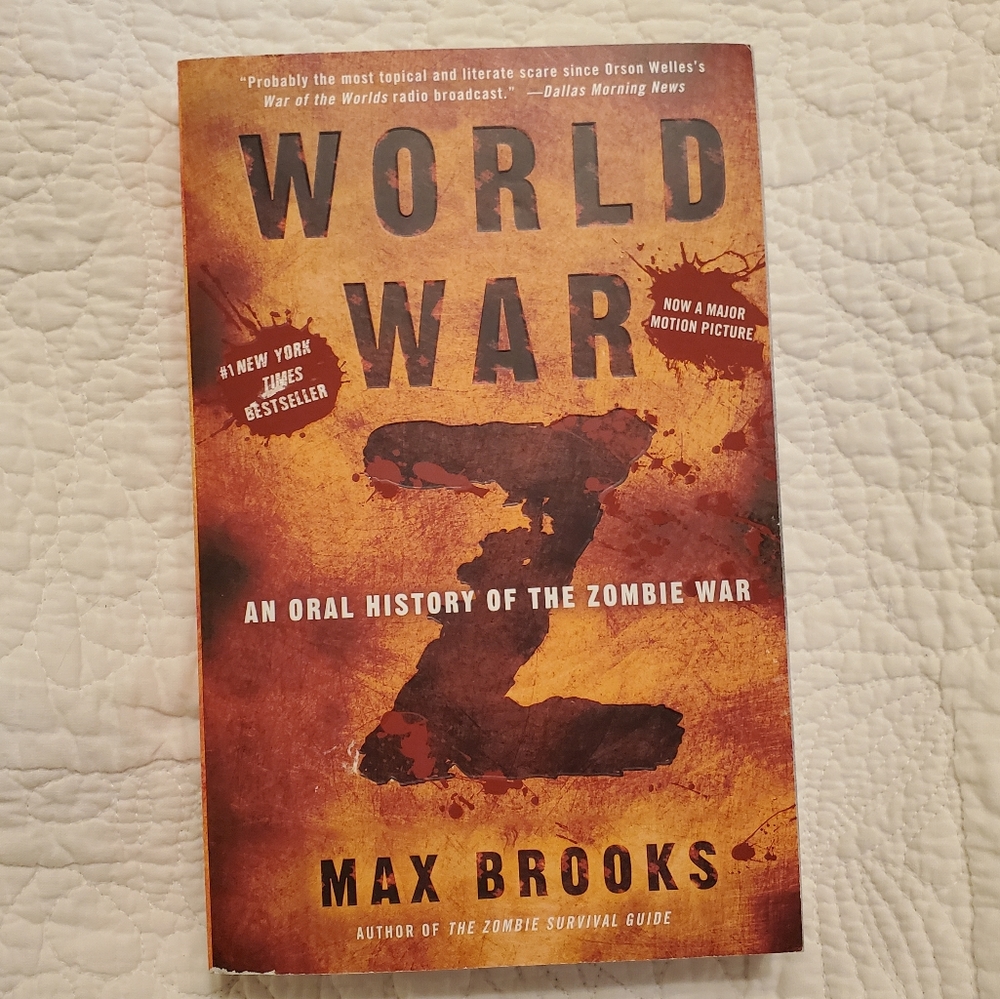 World War Z Max Brooks Paperback Book